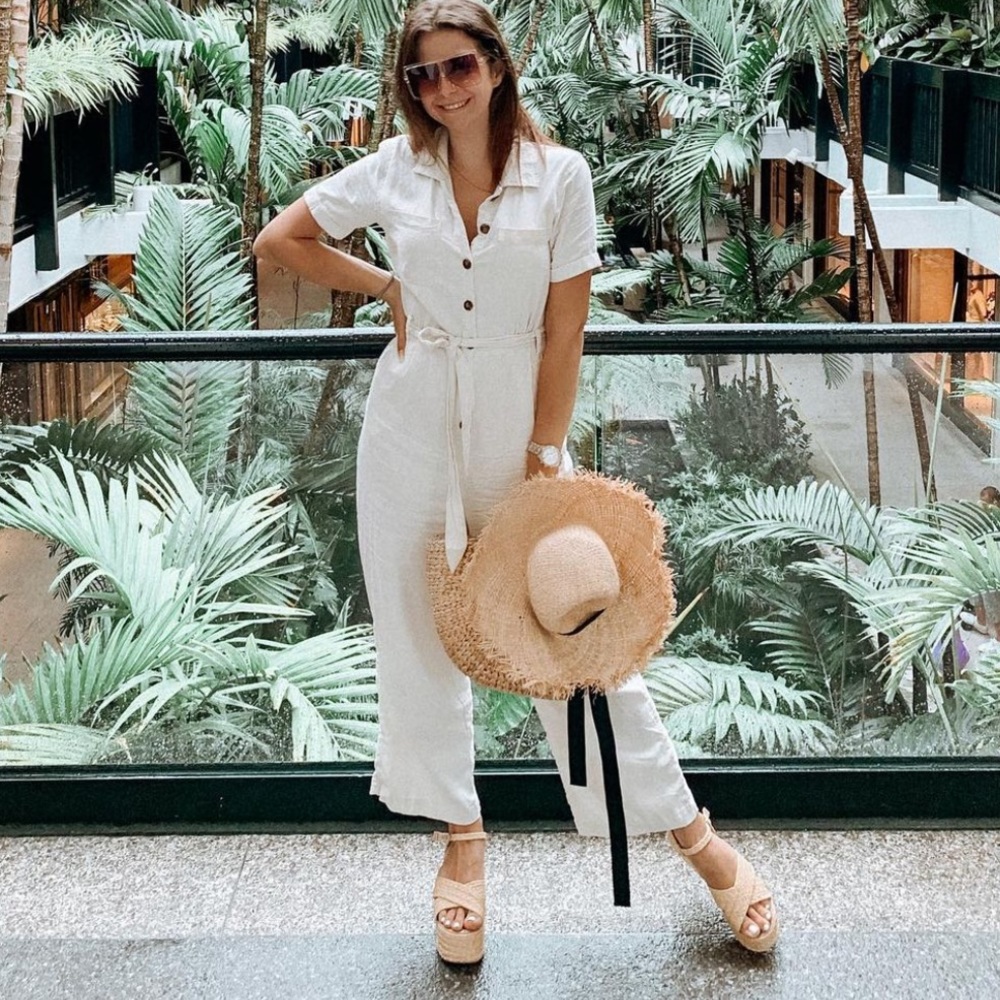 Linen beige  jumpsuits